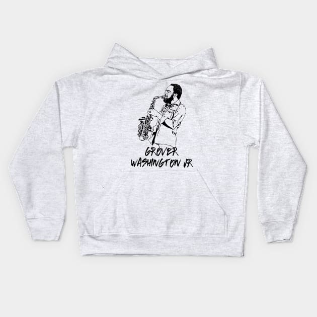 Grover Washington Jr Kids Hoodie by ThunderEarring